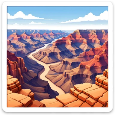 Grand Canyon Desert Place sticker