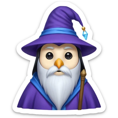 Penguin Wizard sticker