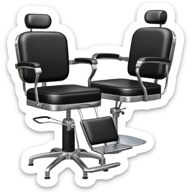 Hairstylist chair sticker