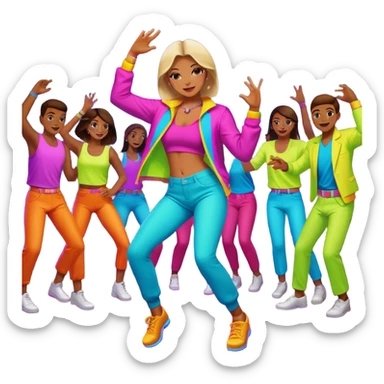 danse boite de nuit sticker