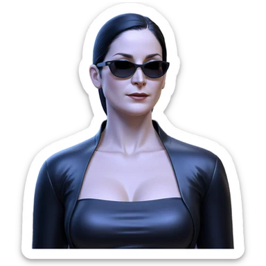 girl in sunglasses portrait sticker