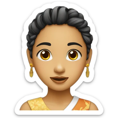 balinese girl sticker