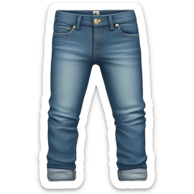 jeans sitting around a desk sticker