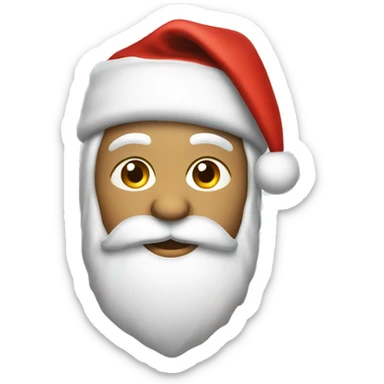santa cap sticker