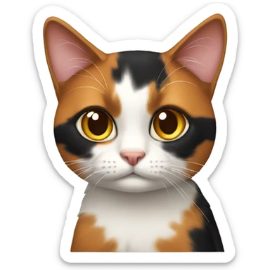Calico cat  sticker