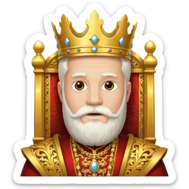 God on throne sticker