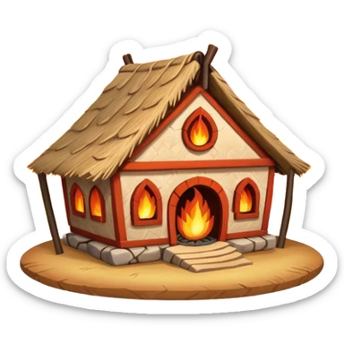 fire tribe house sticker