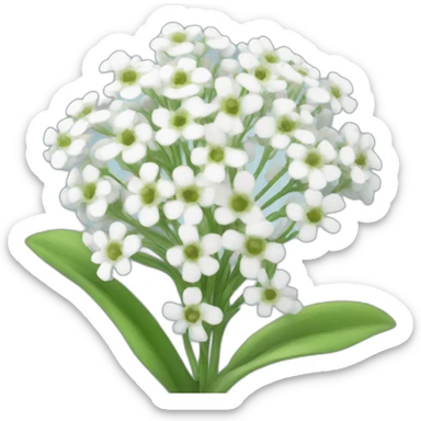 baby's breath flower sticker