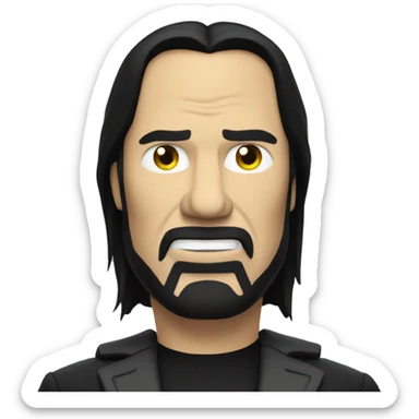 John wick as shrek sticker