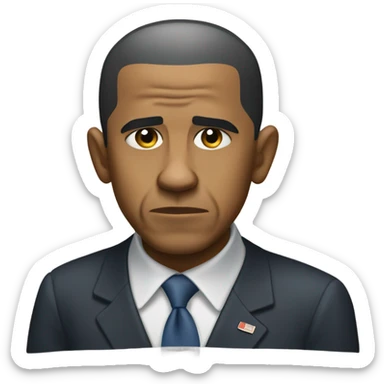 Barack Obama disappointed  sticker