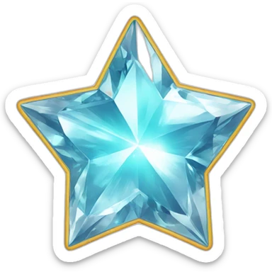 Diamond star sticker