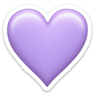 pastel violet heart  sticker