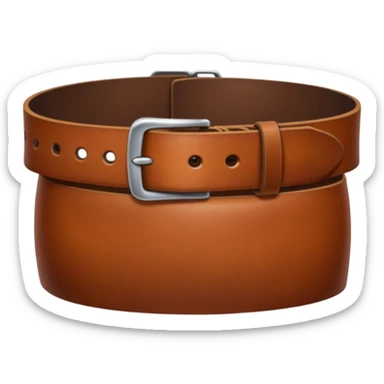 belt emoji in a hand sticker