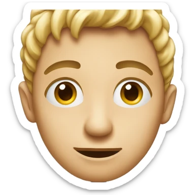 Normal emoji face giving a side eye sticker