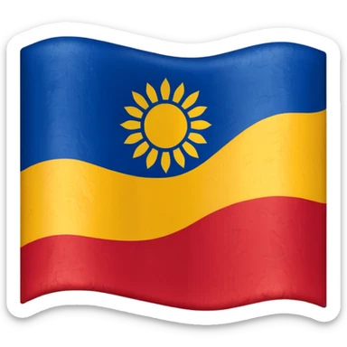 Republic of Buryatia's flag sticker