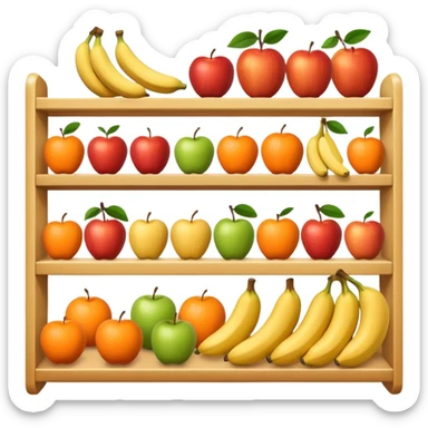 anaquel de frutas sticker