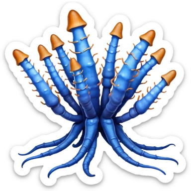 Blue cordyceps sticker