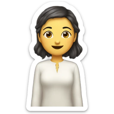 caca with lucia sticker