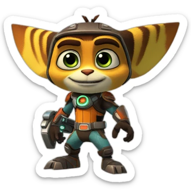 Ratchet & clank sticker