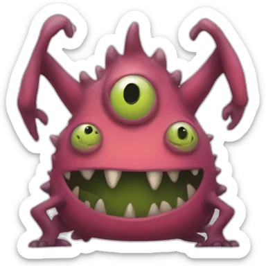 monstre et compagnie  sticker