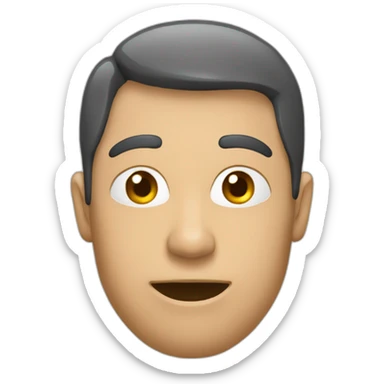 Personne choquée avec main devant bouche sticker