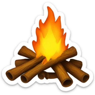 christmas bonfire sticker