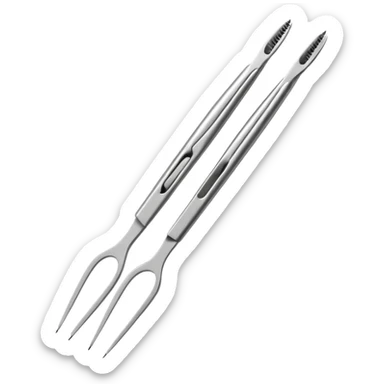 Tweezers for picking out eyebrows sticker