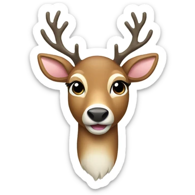christmas deer sticker