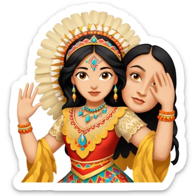 Folkloric Dancer sticker