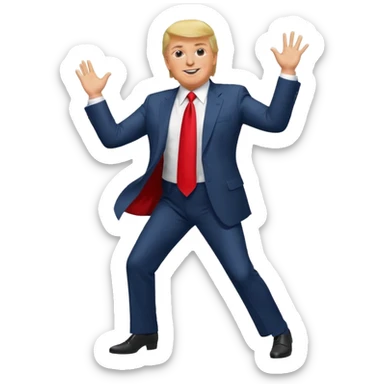 Donald Trump dancing sticker