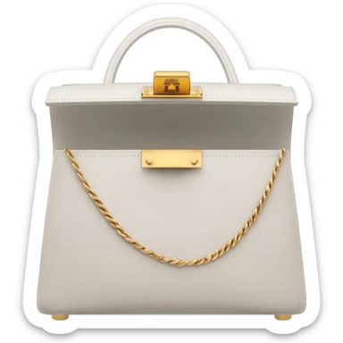 matte white kelly hermes bag sticker