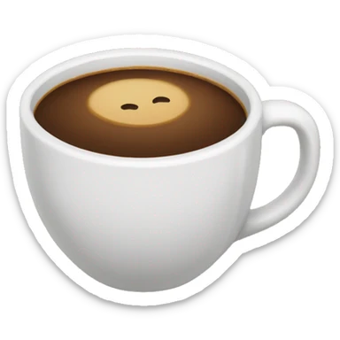 Una taza grande con café  sticker