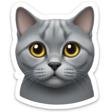 British shorthair grey sticker