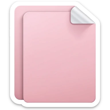Light pink file sticker