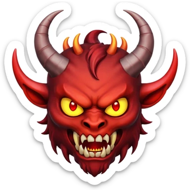 demon evil scary sticker