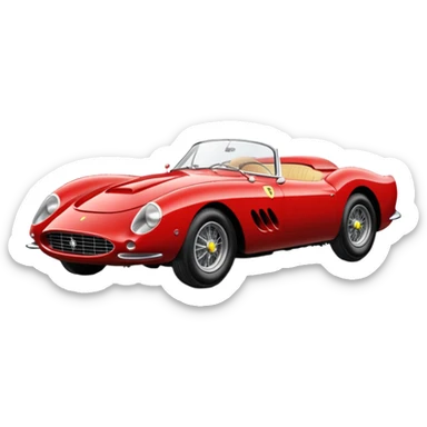 sparkling 1957 Ferrari 335 S Spider Scaglietti sticker