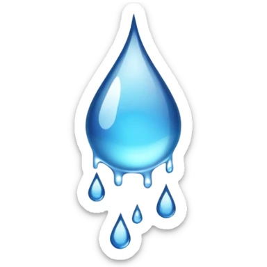 Water droplets dripping  sticker