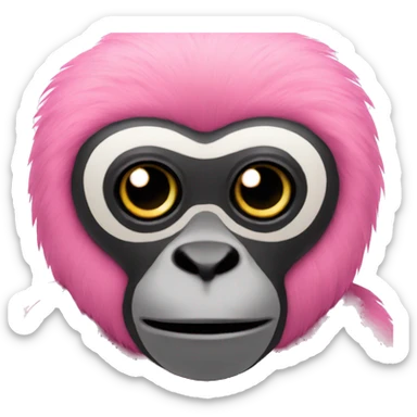 Pink Gibbon  sticker