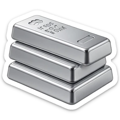 platinum bars, silver text sticker