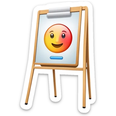 chart in a flip chart sticker