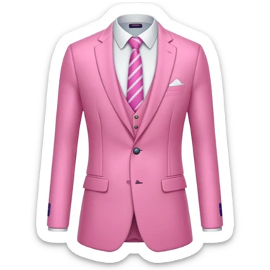 Rugby Fashion sort suit pink without man sticker