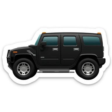 Black hummer sticker