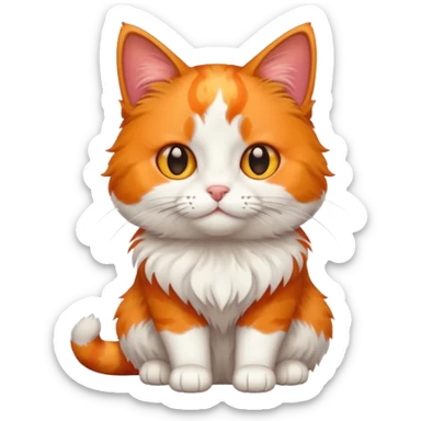 calico cat sticker