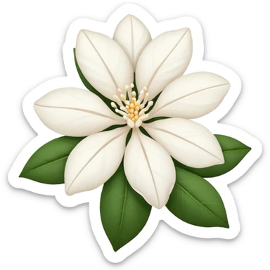 dry indian jasmine flower without leaf in emoji format  sticker