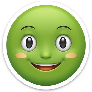 android green emoji that used on andoid phone stock sticker
