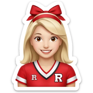 Rutgers Cheerleader sticker