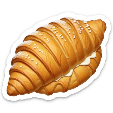 Coquette Croissant sticker