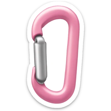 Light pink carabiner  sticker