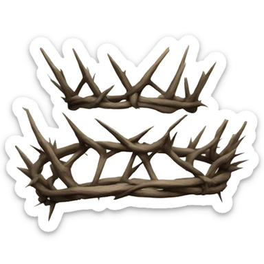 crown of thorns sticker