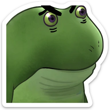 A young Japanese woman with natural white long hair with purple eyes and long eyelashes sticker